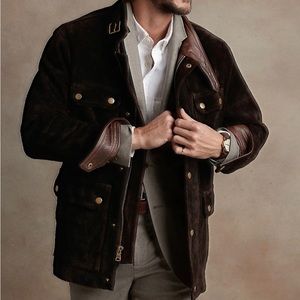 NEW Banana Republic Heritage Suede Field Jacket